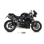 Mivv 2 Slip-On Speed edge black Triumph Speed Triple 2011-15