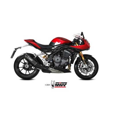 Mivv Slip-On SR-1 Black Titanium Triumph Speed Triple 1200 RR / RS 2021-24