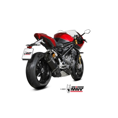 Mivv Slip-On SR-1 Black Titanium Triumph Speed Triple 1200 RR / RS 2021-24
