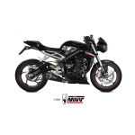 Mivv Slip-On Delta Race black Triumph Street Triple R / S / RS 2017-23