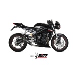 Mivv Slip-On X-M5 black Triumph Street Triple R / S / RS 2017-23