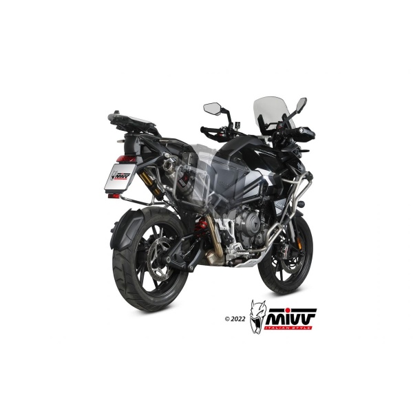 Mivv Slip-On Dakar St. Steel Triumph Tiger 1200 GT / Rally 2021-25