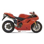 Mivv 2 Slip-On Suono St. Steel con tapa carbono Ducati 848 2007-13 / 1098 2007-11 / 1198 2009-12