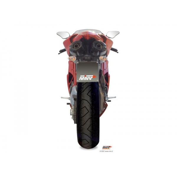 MIVV 2 SLIP-ON SUONO ST. STEEL WITH CARBON CAP DUCATI 848 2007-13 / 1098  2007-11 / 1198 2009-12