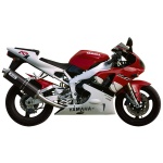 Mivv Slip-On Oval carbono Yamaha YZF 1000 R1 1998-01