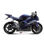 Mivv Slip-On Suono black con tapa carbono Yamaha YZF 600 R6 2006-16