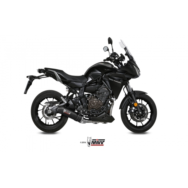 Mivv Full system 2x1 Oval carbono con tapa carbono Yamaha Tracer 700 / GT / Tracer 7 2016-24
