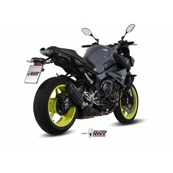 Mivv Slip-On Suono black con tapa carbono Yamaha MT-10 / FZ-10 2016-22