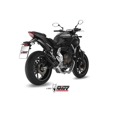 Mivv Full system 2x1 GP carbon con tapa carbono Yamaha MT-07 / FZ-07 2014-24