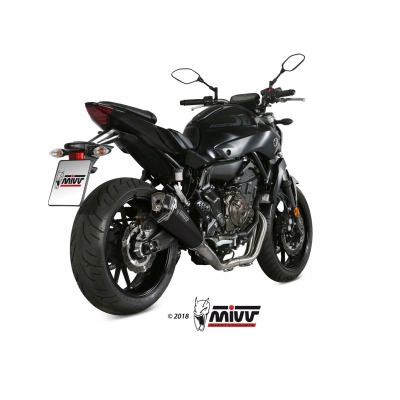Mivv Full system 2x1 Delta Race black Yamaha MT-07 / FZ-07 2014-24