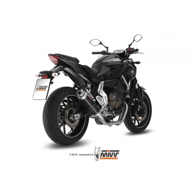 Mivv Full system 2x1 GP black Yamaha MT-07 / FZ-07 2014-24