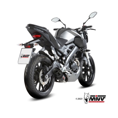 Mivv Full system 1x1 GP carbon con tapa carbono Yamaha MT-125 2015-19 / YZF R125 2014-18