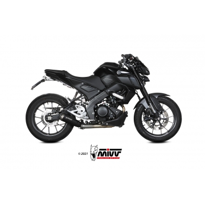 Mivv Full system 1x1 X-M1 black Yamaha MT-125 2020-24/YZF R125 2019-23