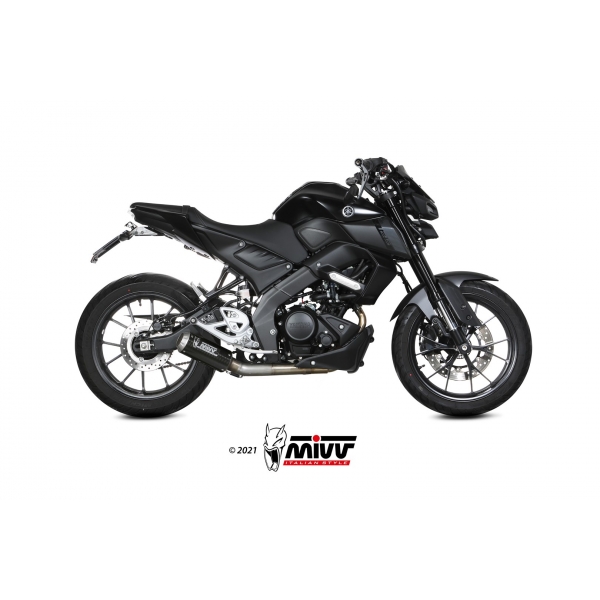 Mivv Full system 1x1 MK3 carbono Yamaha MT-125 2020-24/YZF R125 2019-23