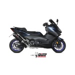 Mivv Full system 2x1 Oval Black con tapa carbono Yamaha T-MAX 560 2022-24