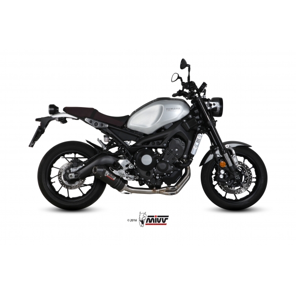 Mivv Full system 3x1 Oval carbono con tapa carbono Yamaha XSR 900 2016-22
