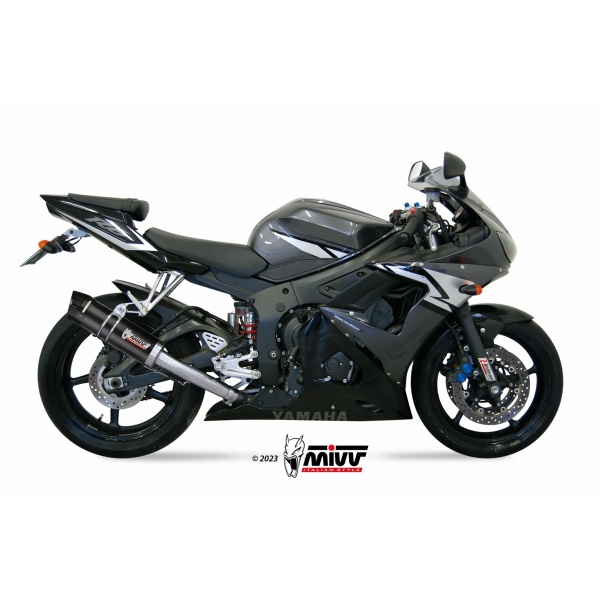 Mivv Slip-On GP carbon con tapa carbono Yamaha YZF 600 R6 2003-05