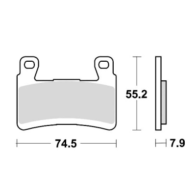 Braking Juego de pastillas de freno semimetálicas CM66 para Honda/Kawasaki