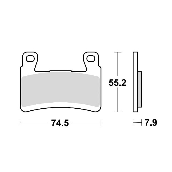 Braking Juego de pastillas de freno semimetálicas CM66 para Honda/Kawasaki