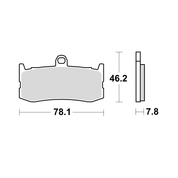 Braking Juego de pastillas de freno semimetálicas CM66 para Triumph