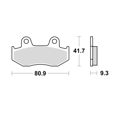 Braking Juego de pastillas de freno semimetálicas SM1 para Honda/Suzuki