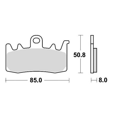 Braking Juego de pastillas de freno sinterizadas CM55