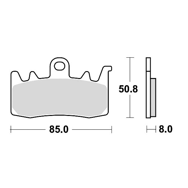 Braking Juego de pastillas de freno sinterizadas CM55