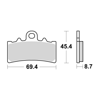 Braking Juego de pastillas de freno sinterizadas CM55 para BMW/Fantic/KTM