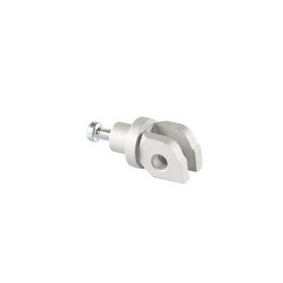 Lightech Adaptador Estribo Delantero para Estribera Original (Juego) para Yamaha en Color Plata