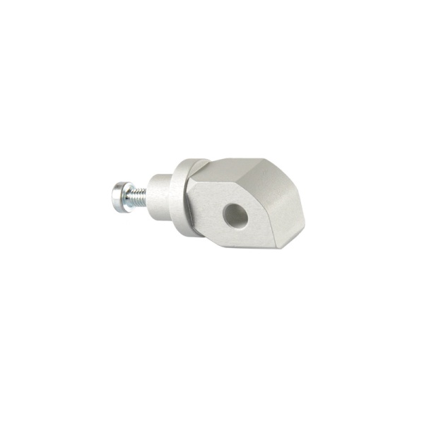 Lightech Adaptador Estribo Pasajero para Estribera Original (Juego) para Kawasaki en Color Plata