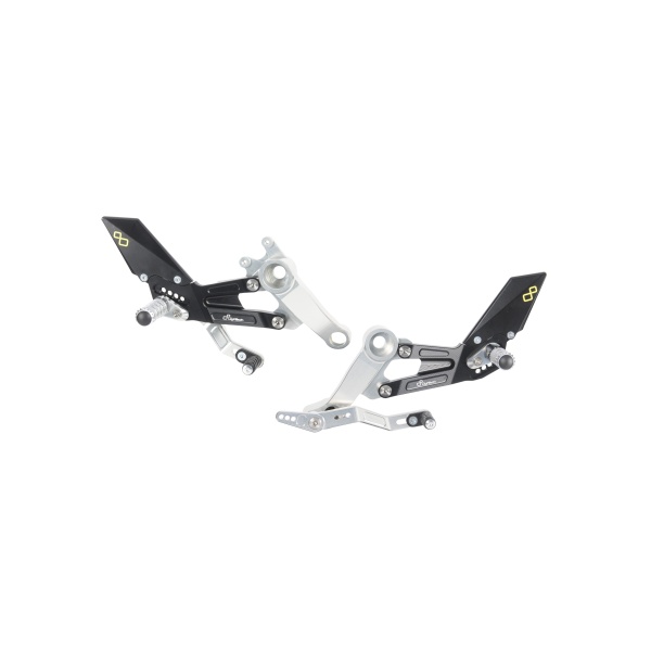 Lightech Estribera Regulable con Estribo Abatible para Aprilia