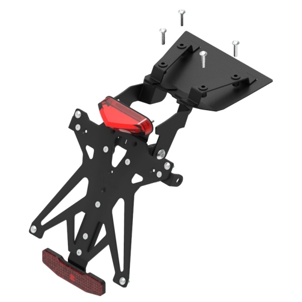 Lightech Kit Portamatrículas con Piloto + Catadrióptico Homologado para Honda