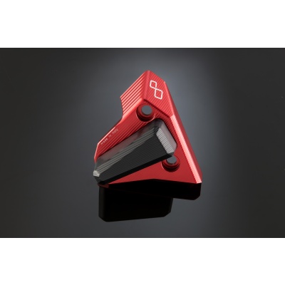 Lightech Kit Protector Chasis / Carenado con Silentblock Goma para Kawasaki en Color Rojo