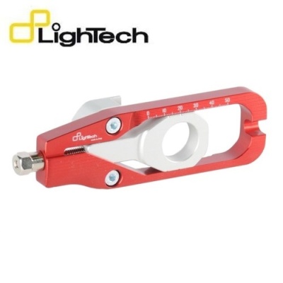 Lightech Tensor Cadena CNC 7075 para Kawasaki en Color Rojo