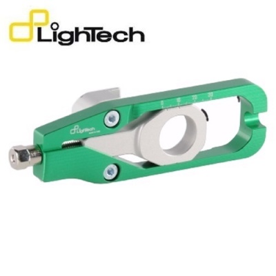 Lightech Tensor Cadena CNC 7075 para Kawasaki en Color Verde