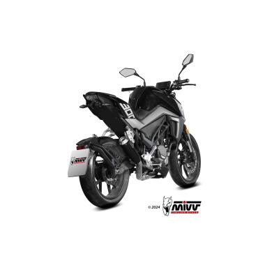 Mivv Full system 1x1 X-M1 Black CF Moto 300NK 2021-24