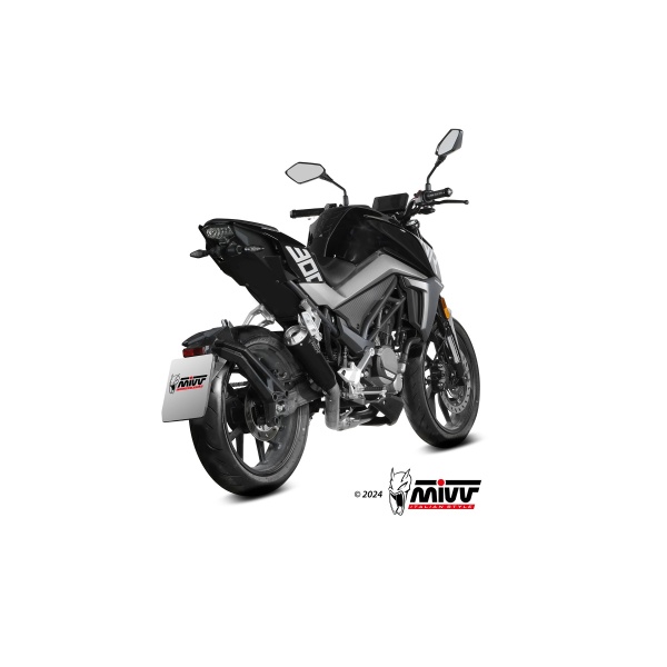 Mivv Full system 1x1 X-M1 Black CF Moto 300NK 2021-24