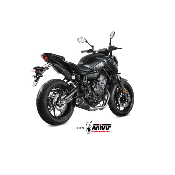 Mivv Full system 2x1 Delta Race black Yamaha MT-07 / FZ-07 2021-24