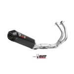 Mivv Full system 2x1 Oval carbono con tapa carbono Kawasaki Ninja 650 / Z650 2024 (2 sondas lambda)