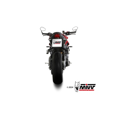 Mivv Full system 3x1 X-M5 Black Triumph Street Triple 765 R / RS 2023-24