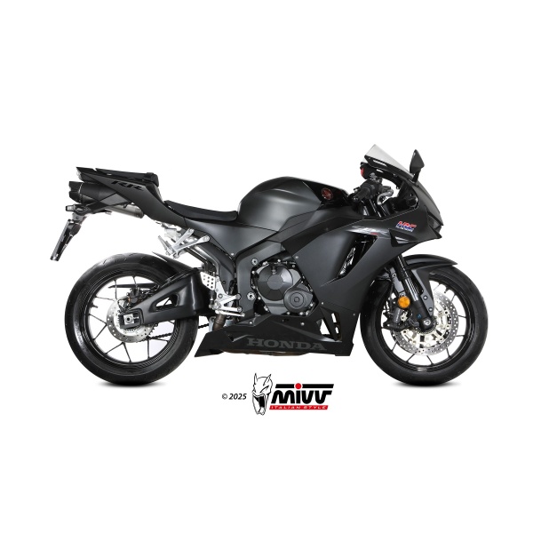 Mivv Slip-On AK-1 Titanium con tapa de carbono Honda CBR 600 RR 2024-25