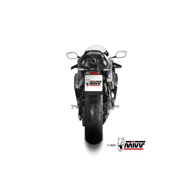 Mivv Slip-On AK-1 Titanium con tapa de carbono Honda CBR 600 RR 2024-25