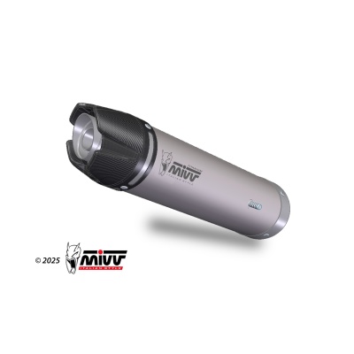 Mivv Slip-On AK-1 Titanium con tapa de carbono Honda CBR 600 RR 2024-25