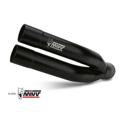 Mivv Slip-On Double Gun black Yamaha YZF R25 2015-24 / YZF R3 2015-24