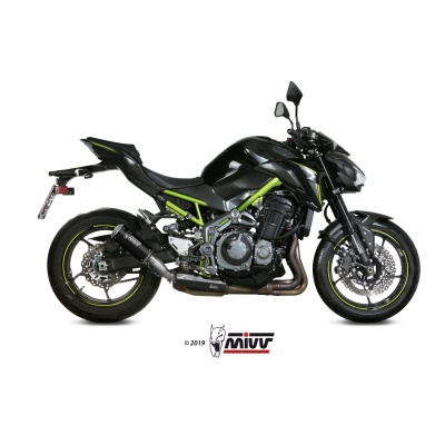 Mivv Slip-On Mk3 Black Kawasaki Z900 A2 (35 KW / 70 KW) 2017-24