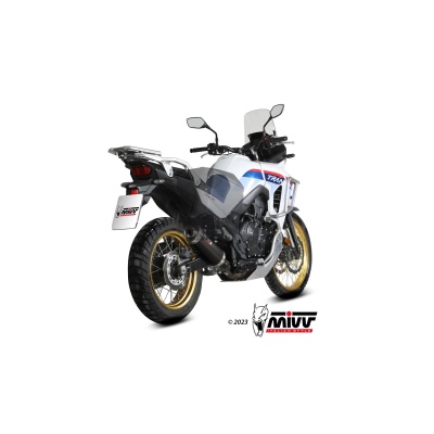 Mivv Slip-On Oval Black Honda XL750 Transalp  2023-24