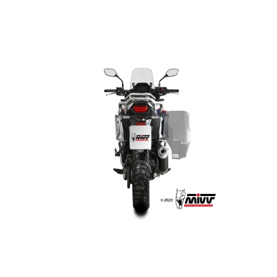 Mivv Slip-On Oval Black Honda XL750 Transalp  2023-24