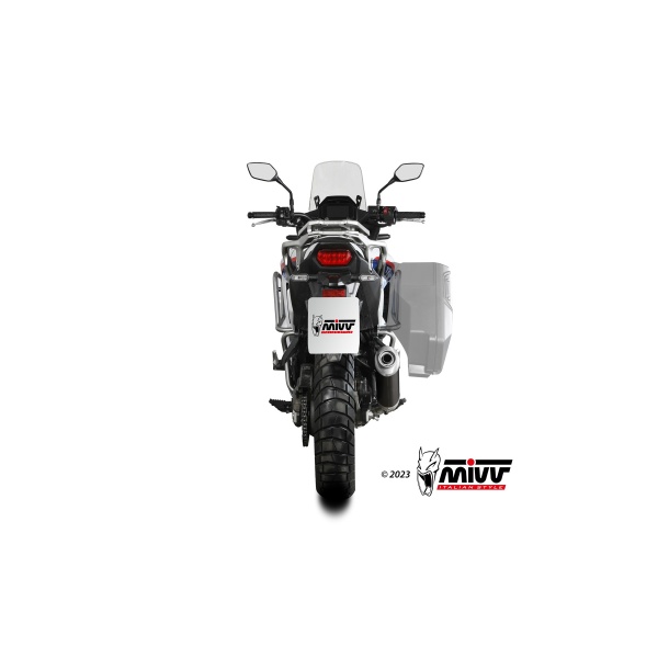 Mivv Slip-On Oval Black Honda XL750 Transalp  2023-24