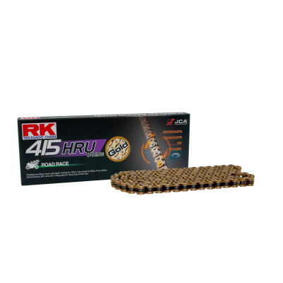 RK Cadena 415HRU con 130 Eslabones Enganche Clip Rápido en Color Oro