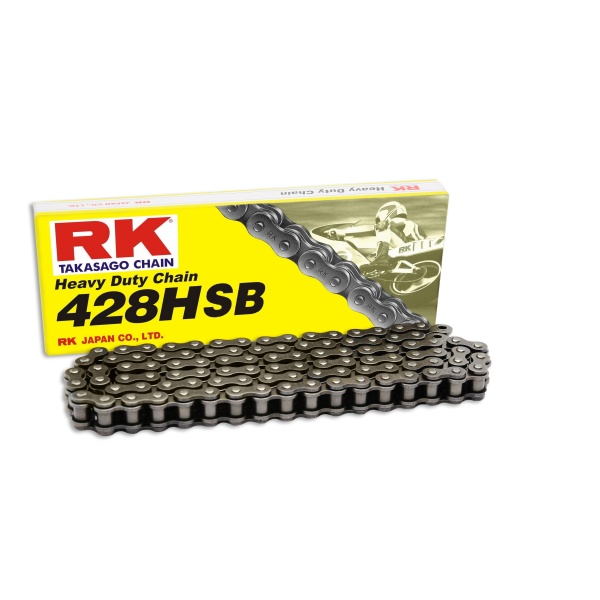 RK Cadena 428HSB con 134 Eslabones Enganche Clip Rápido